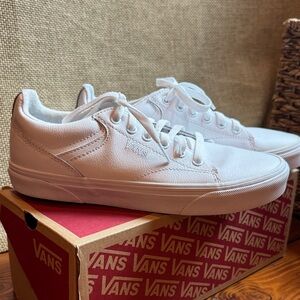 Vans All-White Low-Top Sneakers